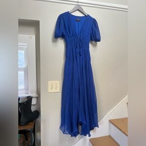 MINKPINK Cobalt Blue Chiffon Dress